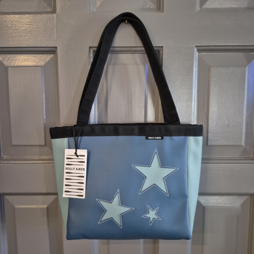 Holly Aiken Custom Made Blue Star Tote Bag Made Locally In Raleigh, NC NWT